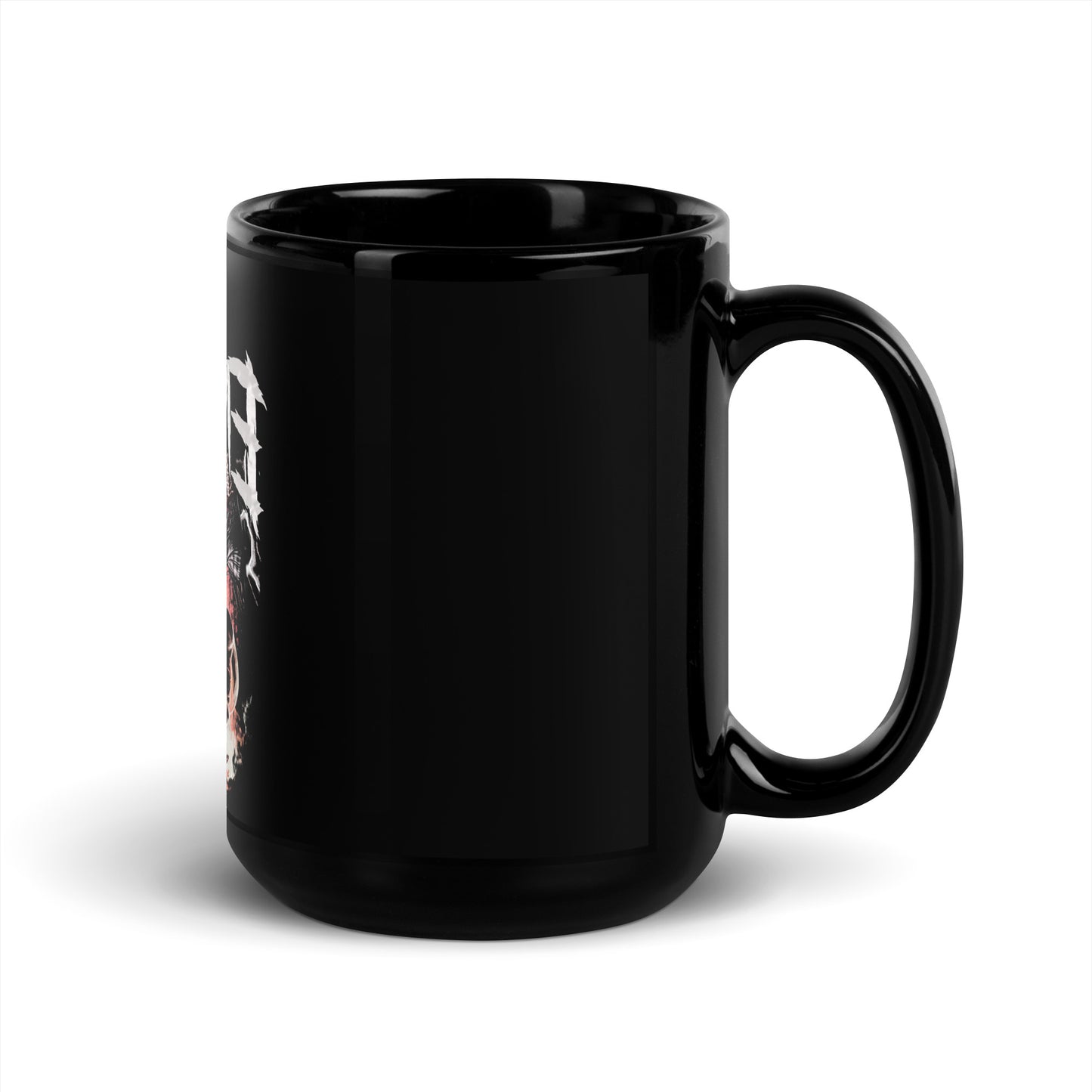 Fearsome Top 5 Skeleton Black Glossy Mug